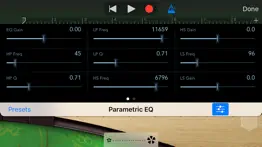 parametric equalizer iPhone Captures Décran 3