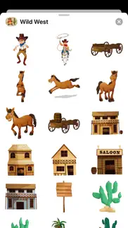 wild west stickers - cowboys iphone resimleri 3