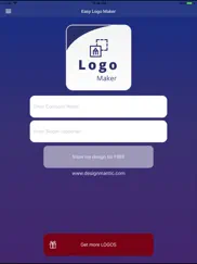 easy logo maker - designmantic ipad images 1
