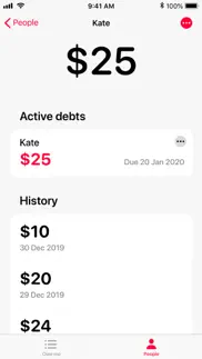 oweme - debt tracker iphone images 3