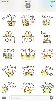 chat with cute frog sticker iphone images 3