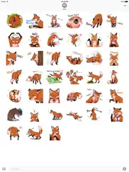 red fox foxmoji stickers ipad images 2