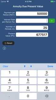 superfvcalc: fv, pv, annuities iphone images 4