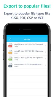 contacts to excel , pdf , csv iphone resimleri 4