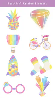 rainbow animal stickers iphone images 4