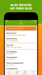 klarmobil.de - die service app iphone bildschirmfoto 3