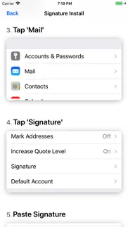 html email signature - mail iphone bildschirmfoto 2
