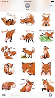 red fox foxmoji stickers iphone images 3