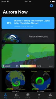 aurora forecast. iphone bildschirmfoto 1