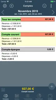 my budget book iPhone Captures Décran 1