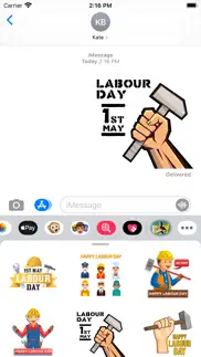 labour day holiday stickers iphone images 1