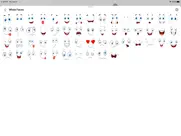 white smiley emoji stickers ipad capturas de pantalla 1