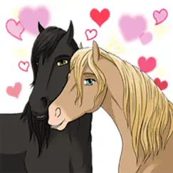 lovely horse horsemoji sticker logo, reviews
