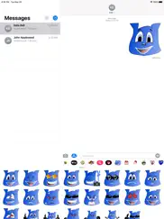 blue dog emoji stickers ipad resimleri 1