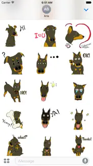 doberman pinscher dog sticker iphone images 3