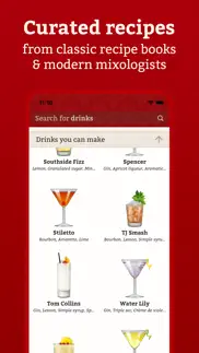 cocktail party: drink recipes iPhone Captures Décran 3