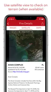 fire finder - wildfire info iphone images 4