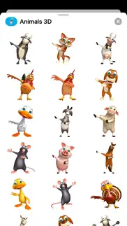 animal 3d stickers - emojis iphone capturas de pantalla 1