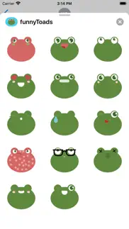fun toad stickers - frog emoji iphone resimleri 1