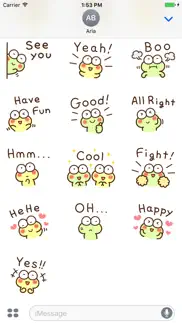 chat with cute frog sticker iphone images 4