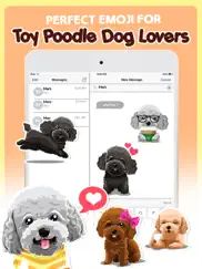 toy poodle dog emojis stickers ipad images 1