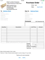 simple purchase order ipad images 2