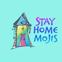 stay home mojis logo, reviews