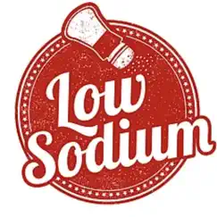 low sodium recipes and food logo, reviews