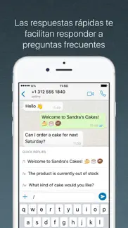 whatsapp business iphone capturas de pantalla 3