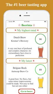 beerista, the beer tasting app iPhone Captures Décran 1