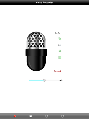enregistreur vocal iPad Captures Décran 1