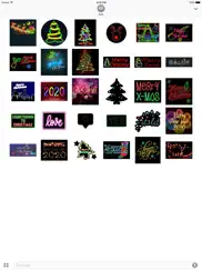 merry christmas neon sticker ipad images 2