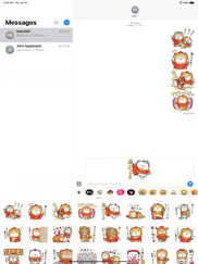 ランラン猫お年玉つきスタンプ (jp) ipad images 1