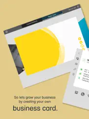 business cards creator + maker ipad images 1
