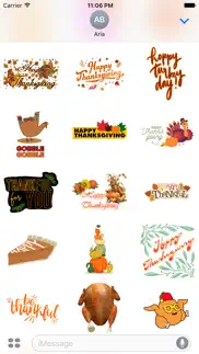 happy thanksgiving sticker gif iphone images 3