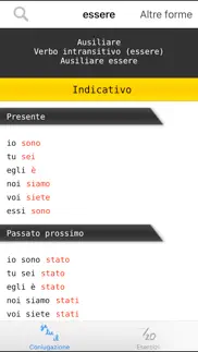 conjugacion verbos en italiano iphone capturas de pantalla 3