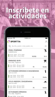 sporttia iphone capturas de pantalla 3