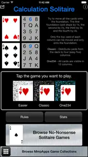 calculation solitaire iphone images 1