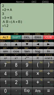 panecal scientific calculator iPhone Captures Décran 3
