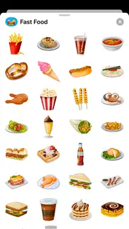 fast food mc burger stickers iPhone Captures Décran 2