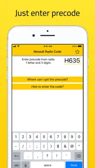 Radio Code for Renault Stereo iphone bilder 0
