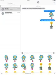 flower power emoji stickers ipad images 1