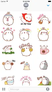 animated cute molang rabbit iphone images 2