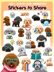 toy poodle dog emojis stickers ipad images 2