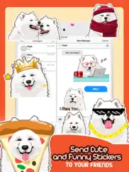 samoyed dog emoji sticker pack ipad images 4
