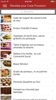 recettes cook iPhone Captures Décran 2