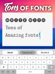 fonts - font & symbol keyboard iPad Captures Décran 1