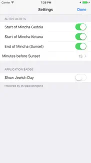 mincha alerts prayer reminders iphone images 2
