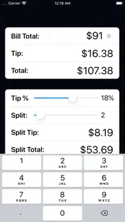 tip calculator % gold iphone images 1