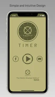 tacfit timer iphone capturas de pantalla 1